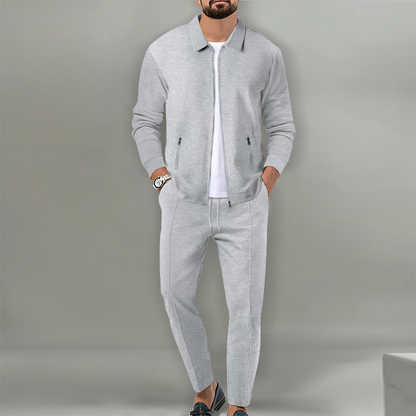 Men’s Stylish Lapel Jacket & Jogger Pants 2-Piece Set✈️Free shipping today!