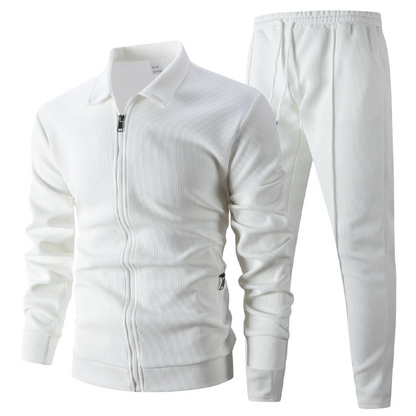 Men’s Stylish Lapel Jacket & Jogger Pants 2-Piece Set✈️Free shipping today!