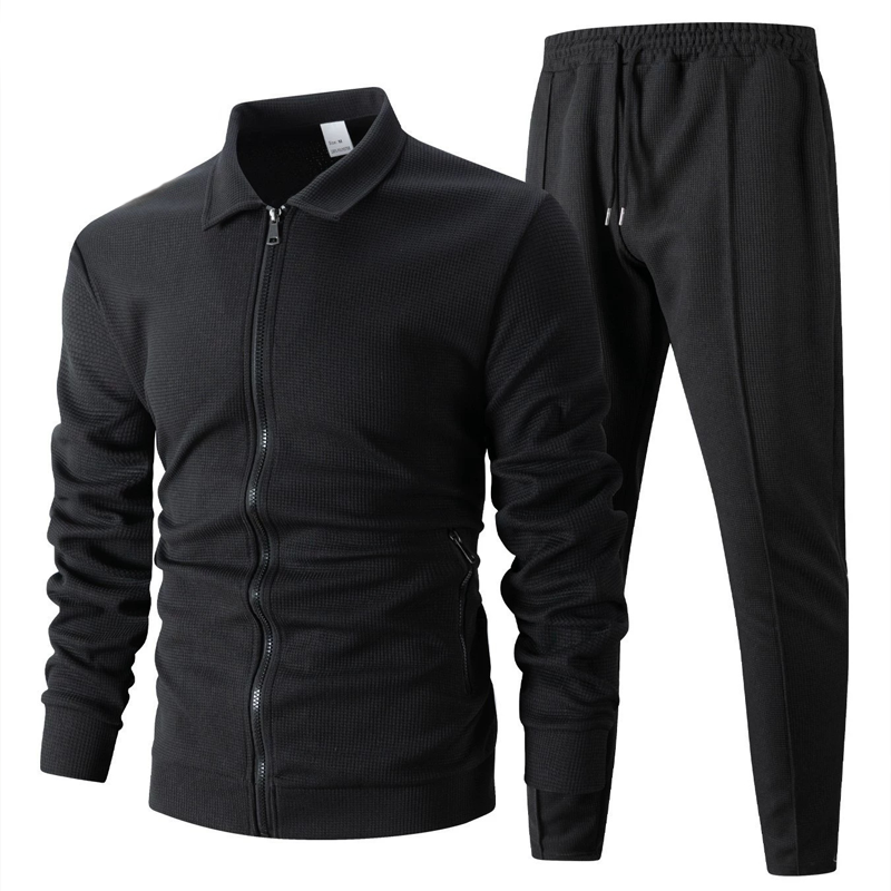 Men’s Stylish Lapel Jacket & Jogger Pants 2-Piece Set✈️Free shipping today!
