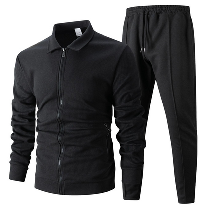 Men’s Stylish Lapel Jacket & Jogger Pants 2-Piece Set✈️Free shipping today!