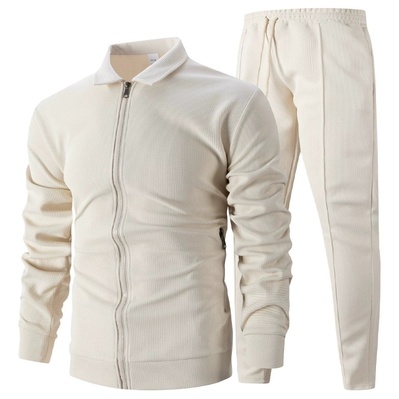 Men’s Stylish Lapel Jacket & Jogger Pants 2-Piece Set✈️Free shipping today!
