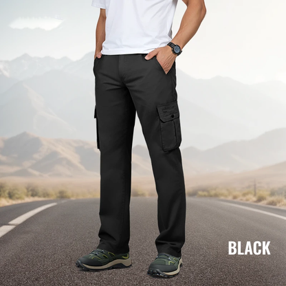 Durable Men’s Cargo Pants 🥾 – Multi-Pocket Relaxed Fit for Camping/Street Wea