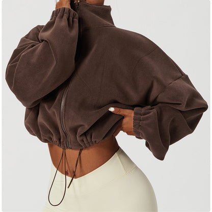 🔥Hot Sale Offers-Casual Fuzzy Stand Collar Jacket