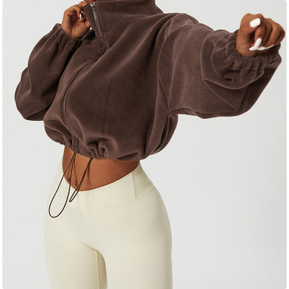 🔥Hot Sale Offers-Casual Fuzzy Stand Collar Jacket