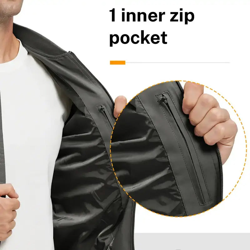 Men's Lightweight Bomber Jacket-💪Windproof and splash-proof