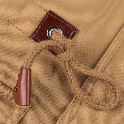 Men's Winter Drawstring Cotton Military Driver Jacket - Comfort and Style Combined