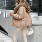 Fashion Padded Coat with Faux Fur Collar【FREE SHIPPING】