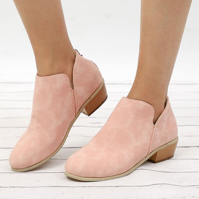 Women's Chunky & Low Heel Ankle Booties