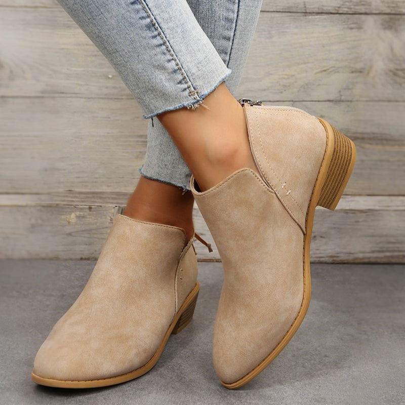 Women's Chunky & Low Heel Ankle Booties