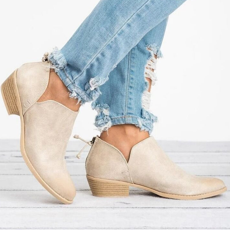 Women's Chunky & Low Heel Ankle Booties