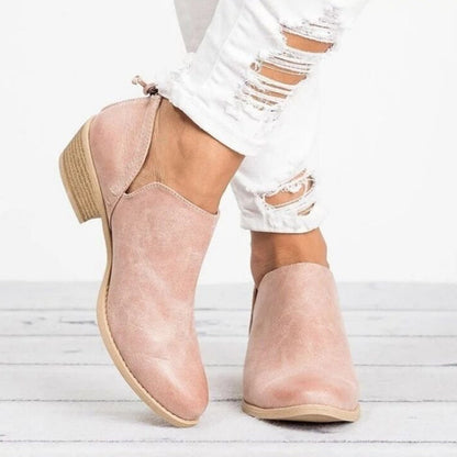 Women's Chunky & Low Heel Ankle Booties