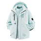 Unisex🏔️3-in-1 Windproof & Waterproof Outdoor Jacket -👍Insulated lining and detachable hood!