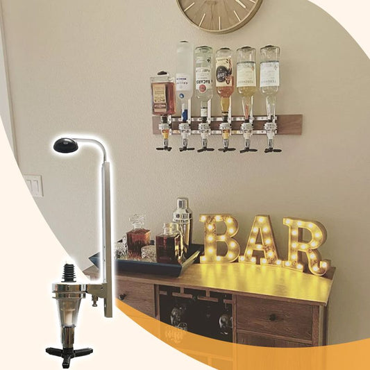 Wall-mounted quantitative spirit dispenser for one bottle