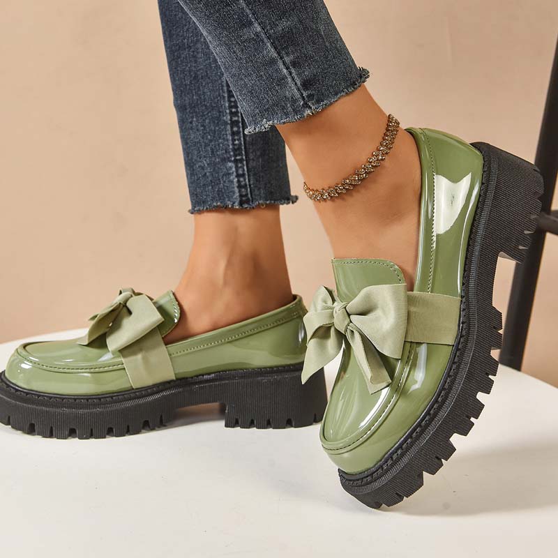 💜 LAST DAY PROMOTION - 50%OFF 💜 Chic Sweet Platform Loafers with Bow