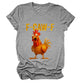 🐓F-Caw-F😍Humorous Chicken Pattern T-Shirt🖤