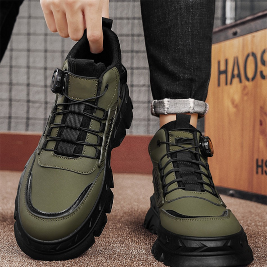 Men's Retro Casual Chunky Ankle Boots