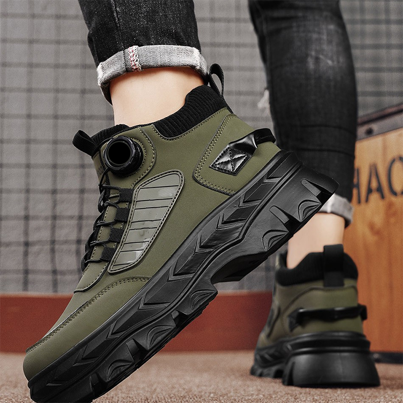Men's Retro Casual Chunky Ankle Boots