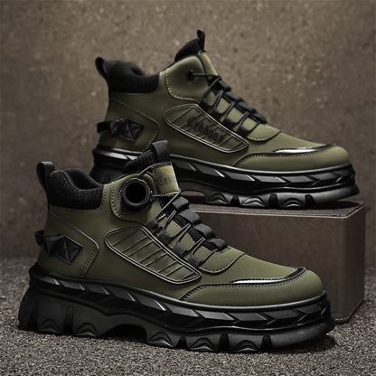 Men's Retro Casual Chunky Ankle Boots