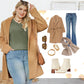 Women's V Neck Long Sleeve Solid Sweater -👏Soft and Warm!