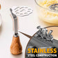 Stainless Steel Potato Masher with Wooden Handle
