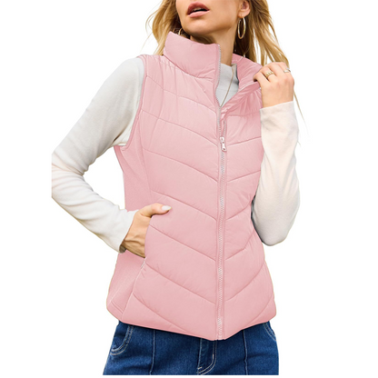 Women's Warm Stand Collar Vest | Casual Daily Layering Essential ✨