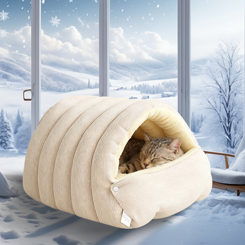 Warmth Cozy Comfort  Plush Pet Cave