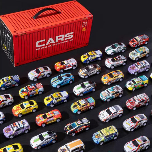 🎅Christmas promotion 50% OFF🎁48 Mini Pull-Back Cars with Built-In Garage Set