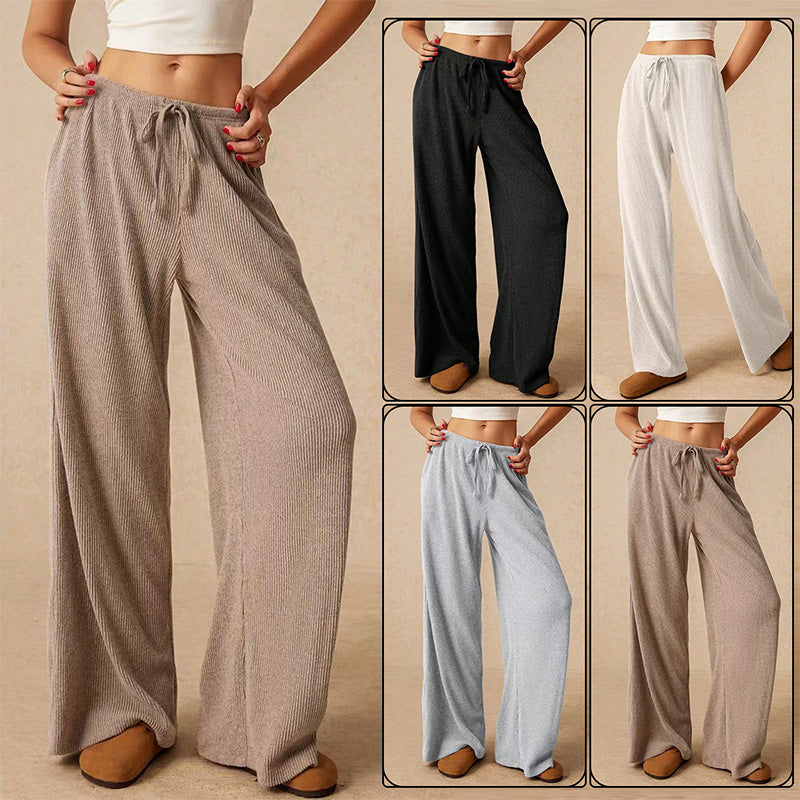 🔥Women’s Casual Soft Wide-Leg Pants With Drawstring