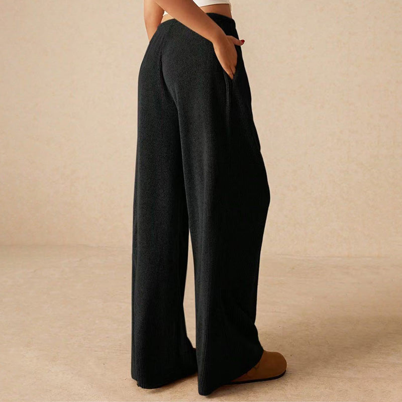 🔥Women’s Casual Soft Wide-Leg Pants With Drawstring