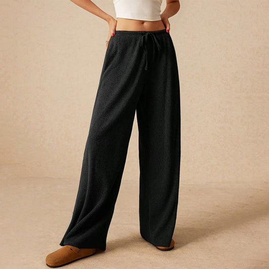 🔥Women’s Casual Soft Wide-Leg Pants With Drawstring