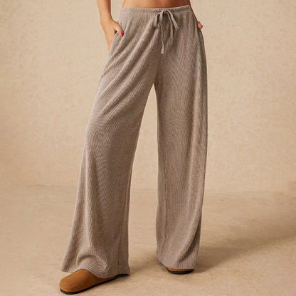 🔥Women’s Casual Soft Wide-Leg Pants With Drawstring