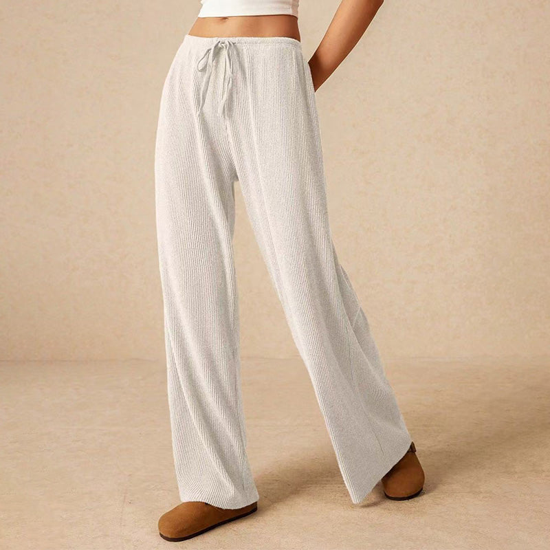 🔥Women’s Casual Soft Wide-Leg Pants With Drawstring