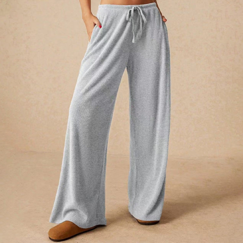 🔥Women’s Casual Soft Wide-Leg Pants With Drawstring