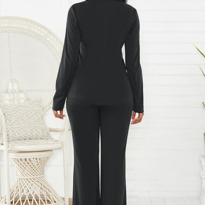 🔥Women's Business Solid Blazer ＆ Pants 2-Piece Set