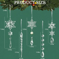 🎅🎄Winter New Year Party Supplies Set❄️Crystal Christmas Snowflake Ornaments