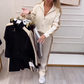 Women's Solid Color Zip Up Sports Suit