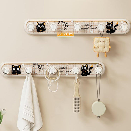 🔥Suction Cup Wall Mount -👍with 5 Hooks!
