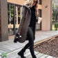 Women's Zip-Up Mid-Length Hooded Jacket