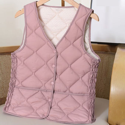 Women's Warm Quilted Lightweight Fitted Vest