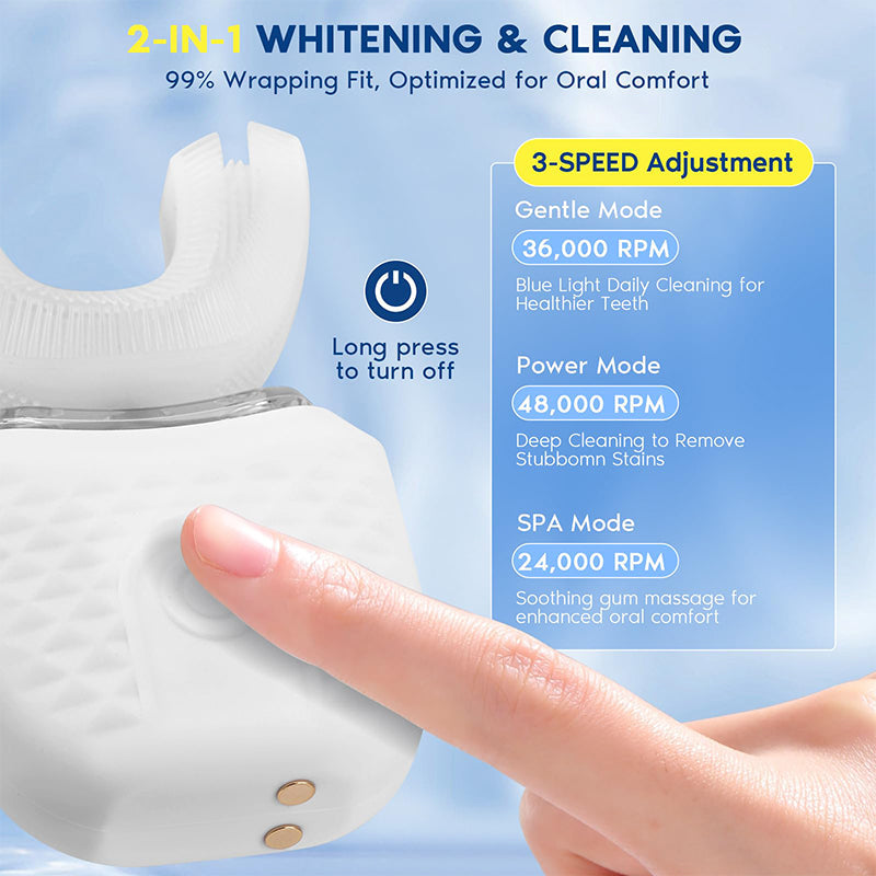 Ultrasonic U-Shaped Electric Toothbrush for Adults