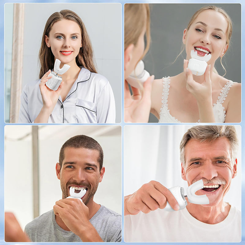 Ultrasonic U-Shaped Electric Toothbrush for Adults