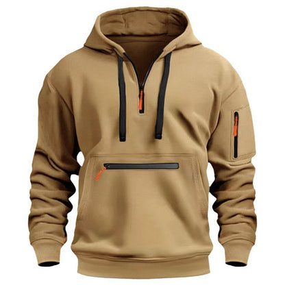 Men's Warm Utility Quarter-Zip Hoodie -👏Comfort, style, and practicality are combined in one versatile piece!