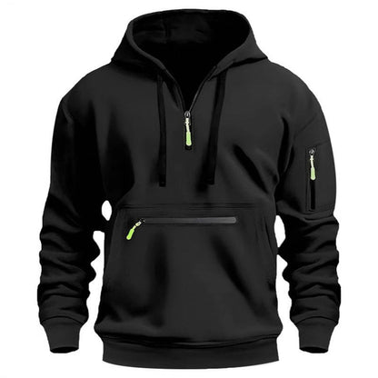 Men's Warm Utility Quarter-Zip Hoodie -👏Comfort, style, and practicality are combined in one versatile piece!
