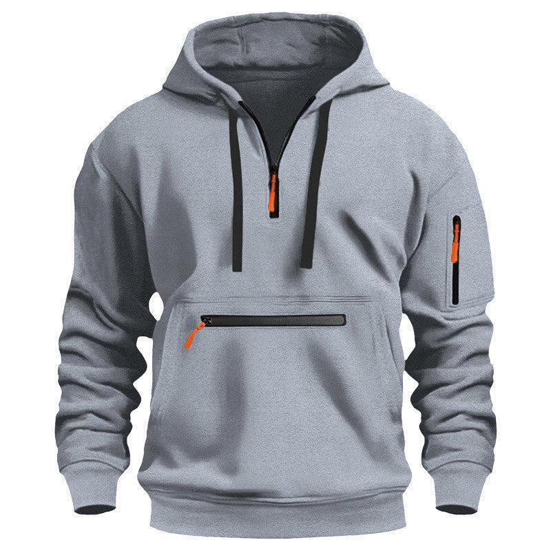 Men's Warm Utility Quarter-Zip Hoodie -👏Comfort, style, and practicality are combined in one versatile piece!