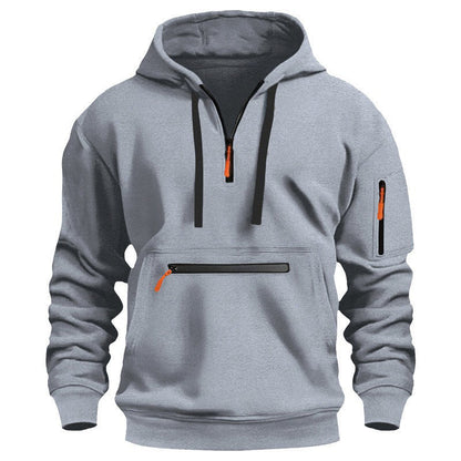 Men's Warm Utility Quarter-Zip Hoodie -👏Comfort, style, and practicality are combined in one versatile piece!