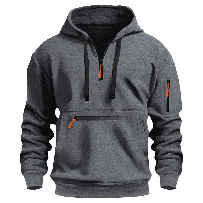Men's Warm Utility Quarter-Zip Hoodie -👏Comfort, style, and practicality are combined in one versatile piece!