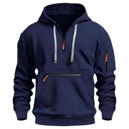 Men's Warm Utility Quarter-Zip Hoodie -👏Comfort, style, and practicality are combined in one versatile piece!