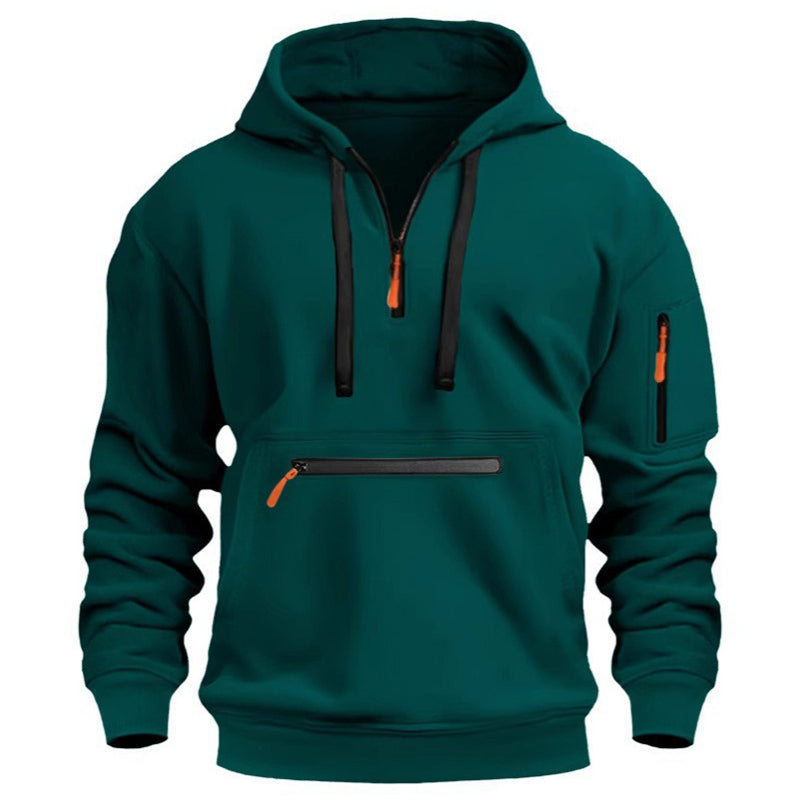 Men's Warm Utility Quarter-Zip Hoodie -👏Comfort, style, and practicality are combined in one versatile piece!