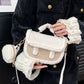 Women's Retro Plush Crossbody Bag