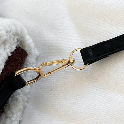 Women's Retro Plush Crossbody Bag